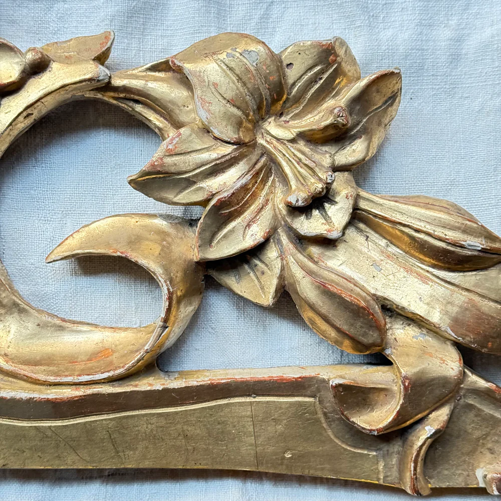 18th-century Austrian Gilt Over Door Architectural Element - Image 3