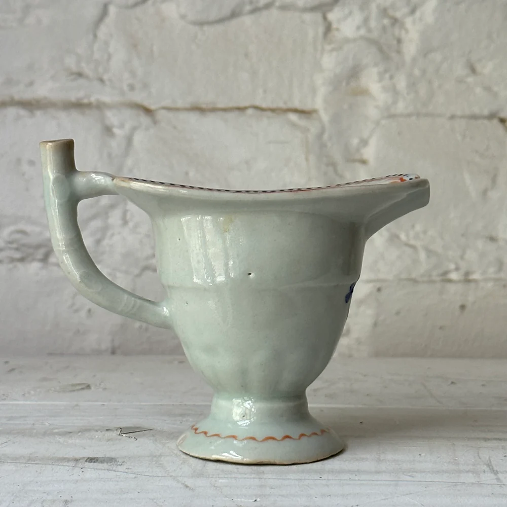 18th-century Chinese Qing Porcelain Helmet Pitcher - Image 5