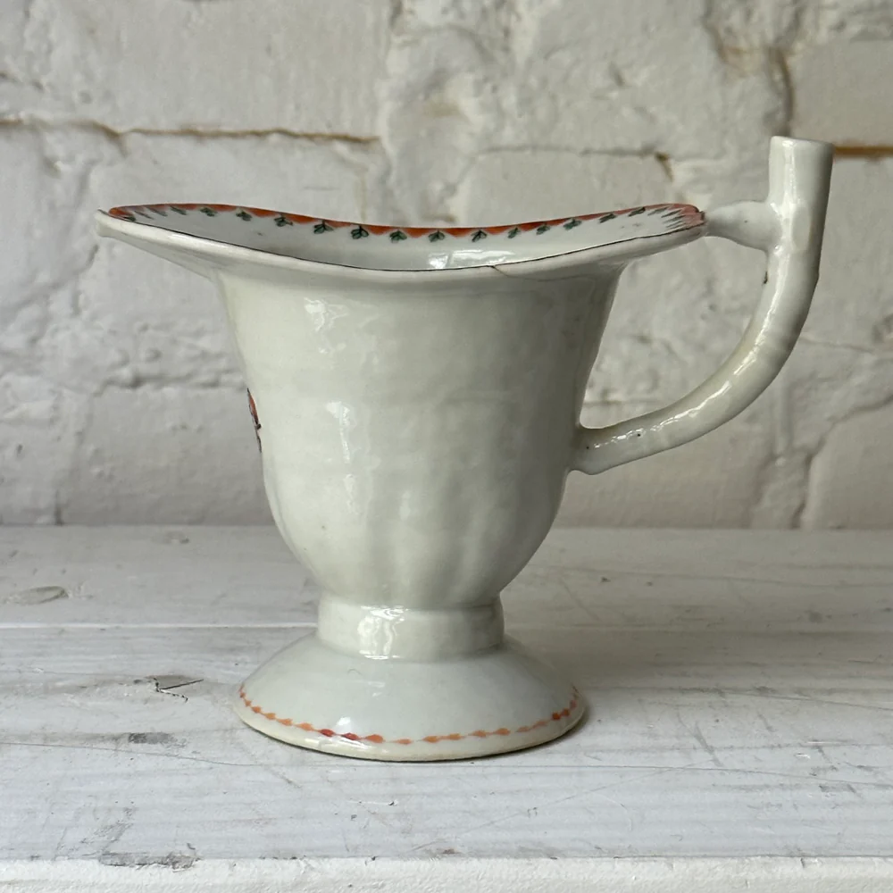 18th-century Chinese Qing Porcelain Helmet Pitcher - Image 4