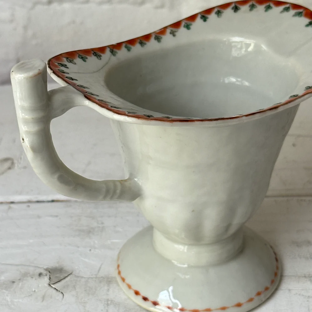 18th-century Chinese Qing Porcelain Helmet Pitcher - Image 5