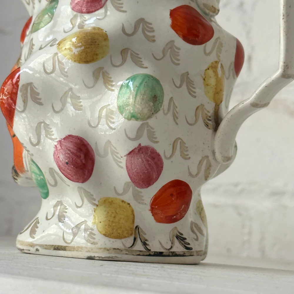 19th-century English Staffordshire Satyr Small Pitcher - Image 4