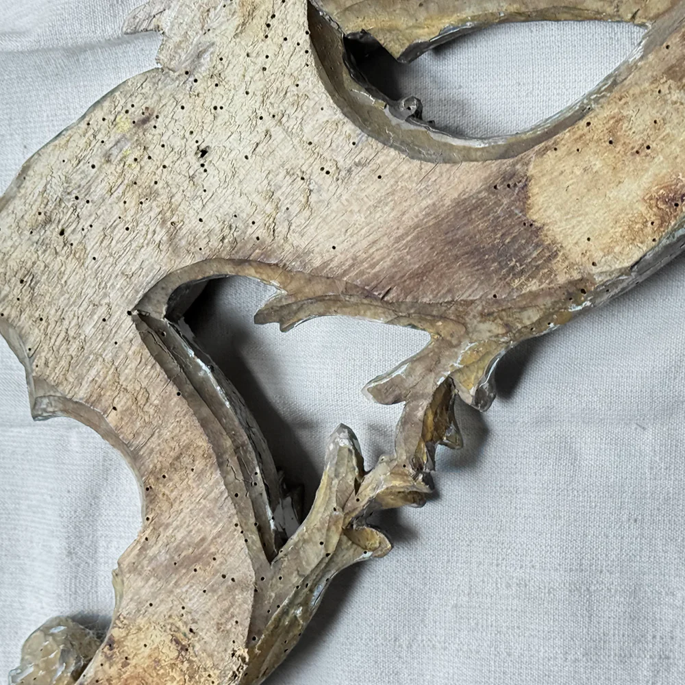 19th-century German Gilt Over Door Architectural Element - Image 4