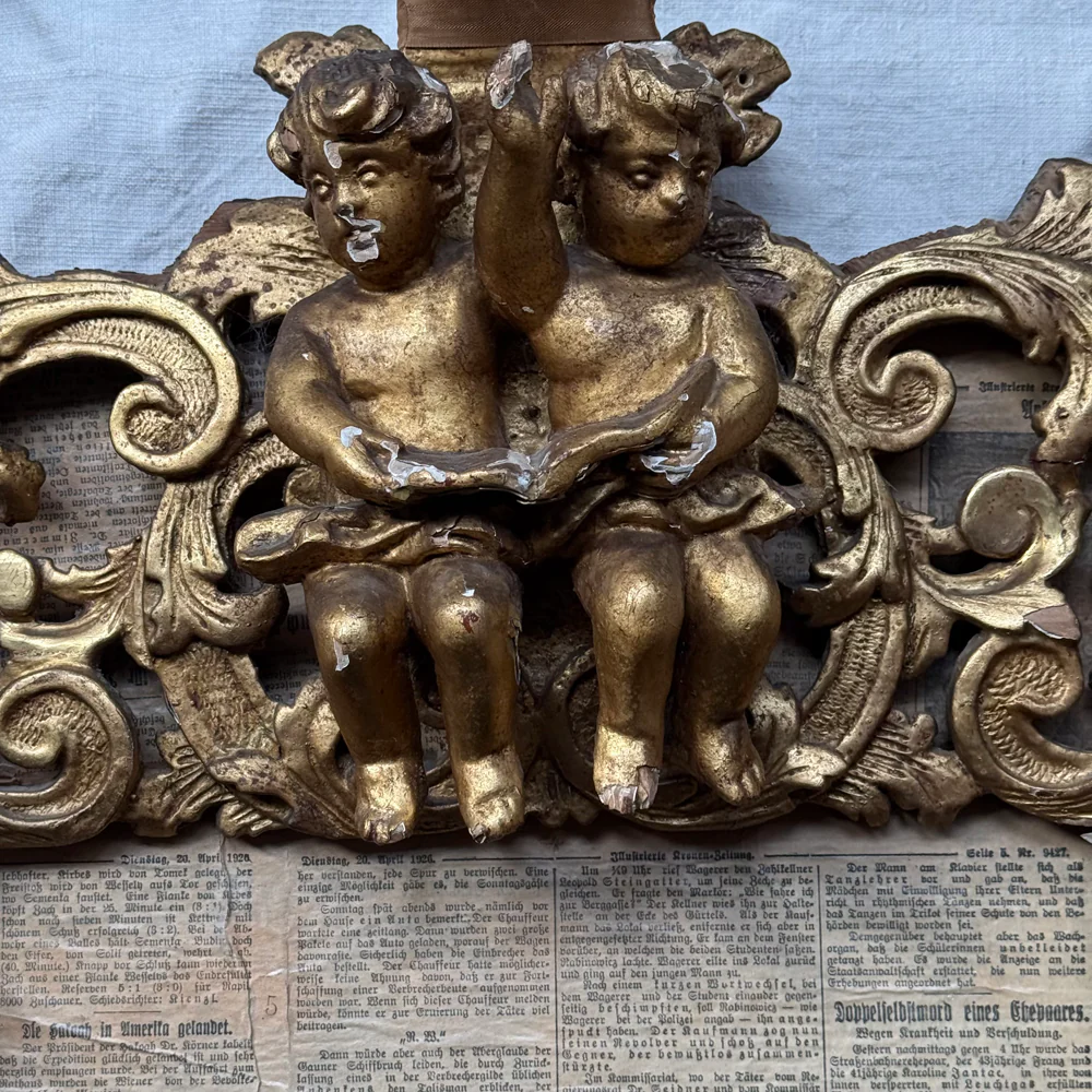 19th-century Gilt Over Door Architectural Element - Image 3