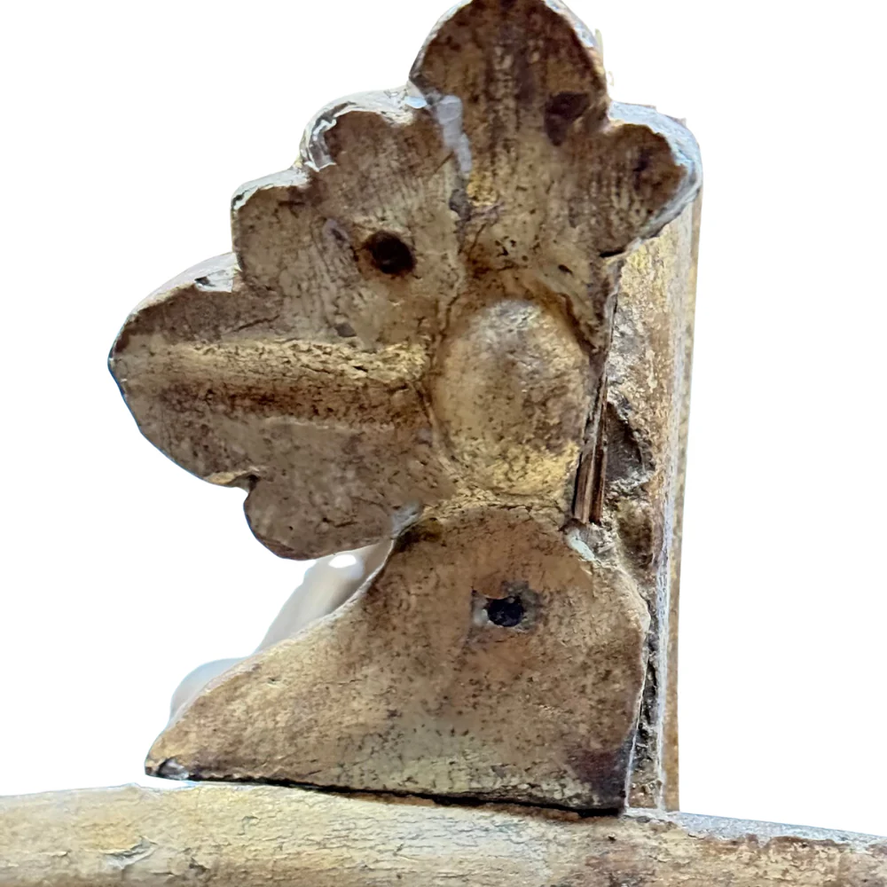 19th-century Italian Carved Wood Crown - Image 9