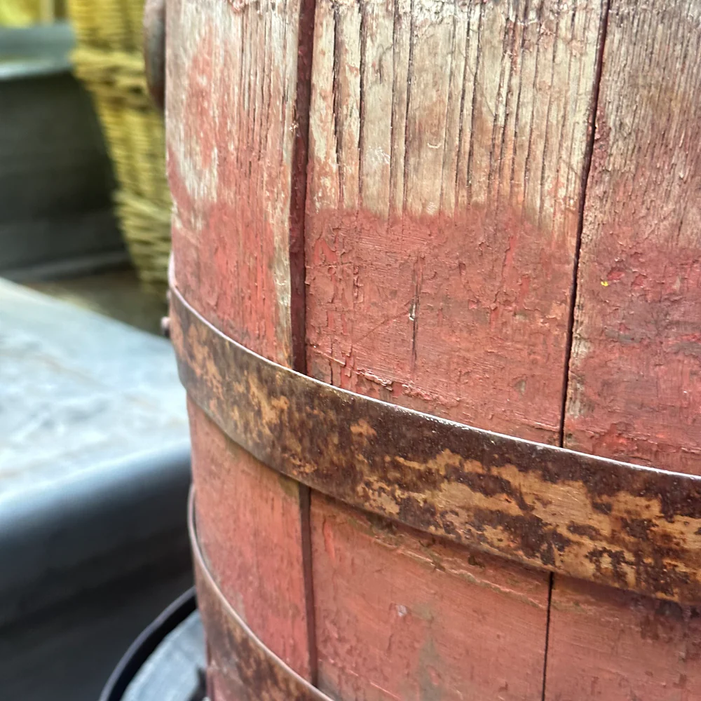 19th-century Painted Barrel - Image 7