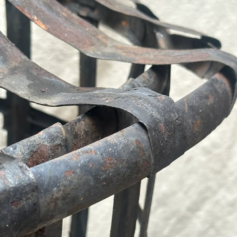 19-century French Metal Shipping Container with Top - Image 3