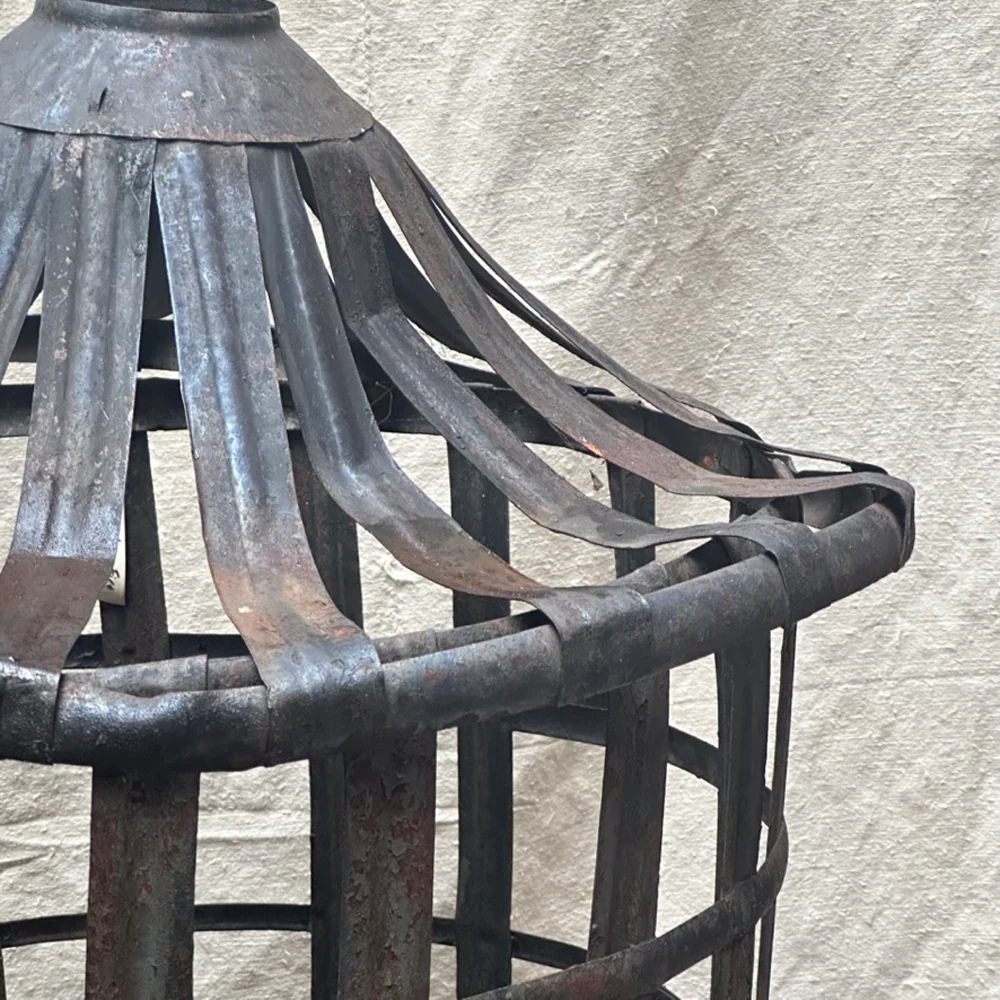 19-century French Metal Shipping Container with Top - Image 4