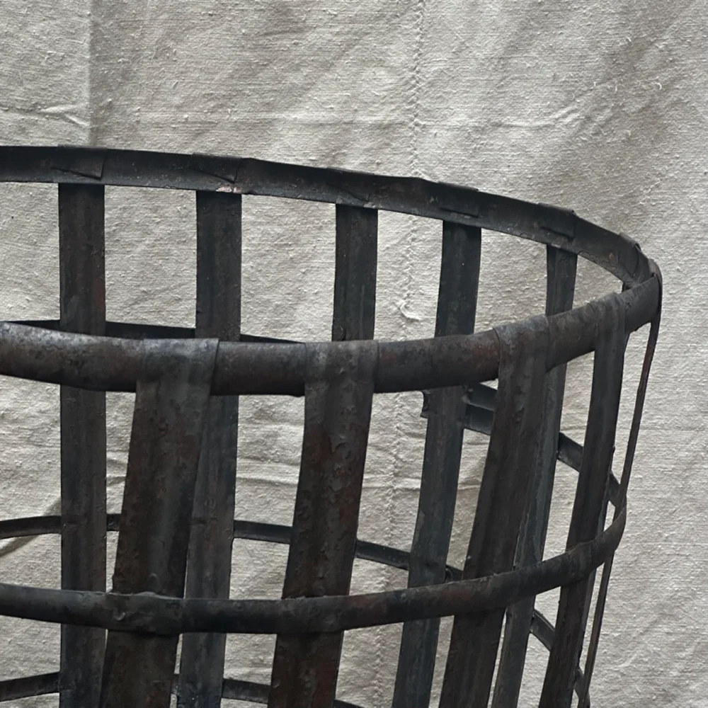 19-century French Metal Shipping Container with Top - Image 5