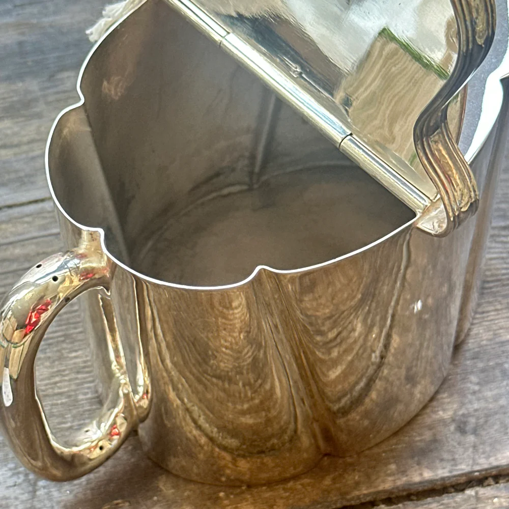 Antique Silver-Plated Watering Can Teapot - Image 8