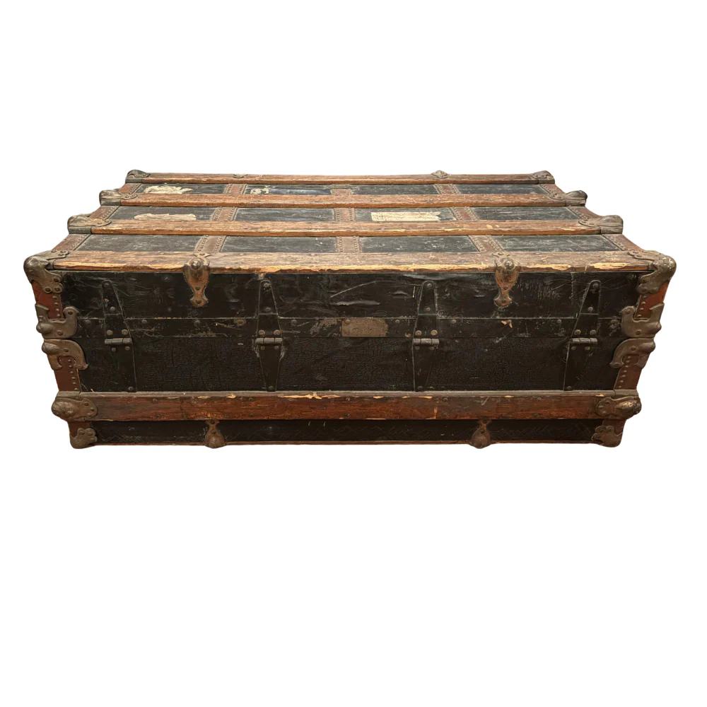 Antique Steamer Trunk - Image 3