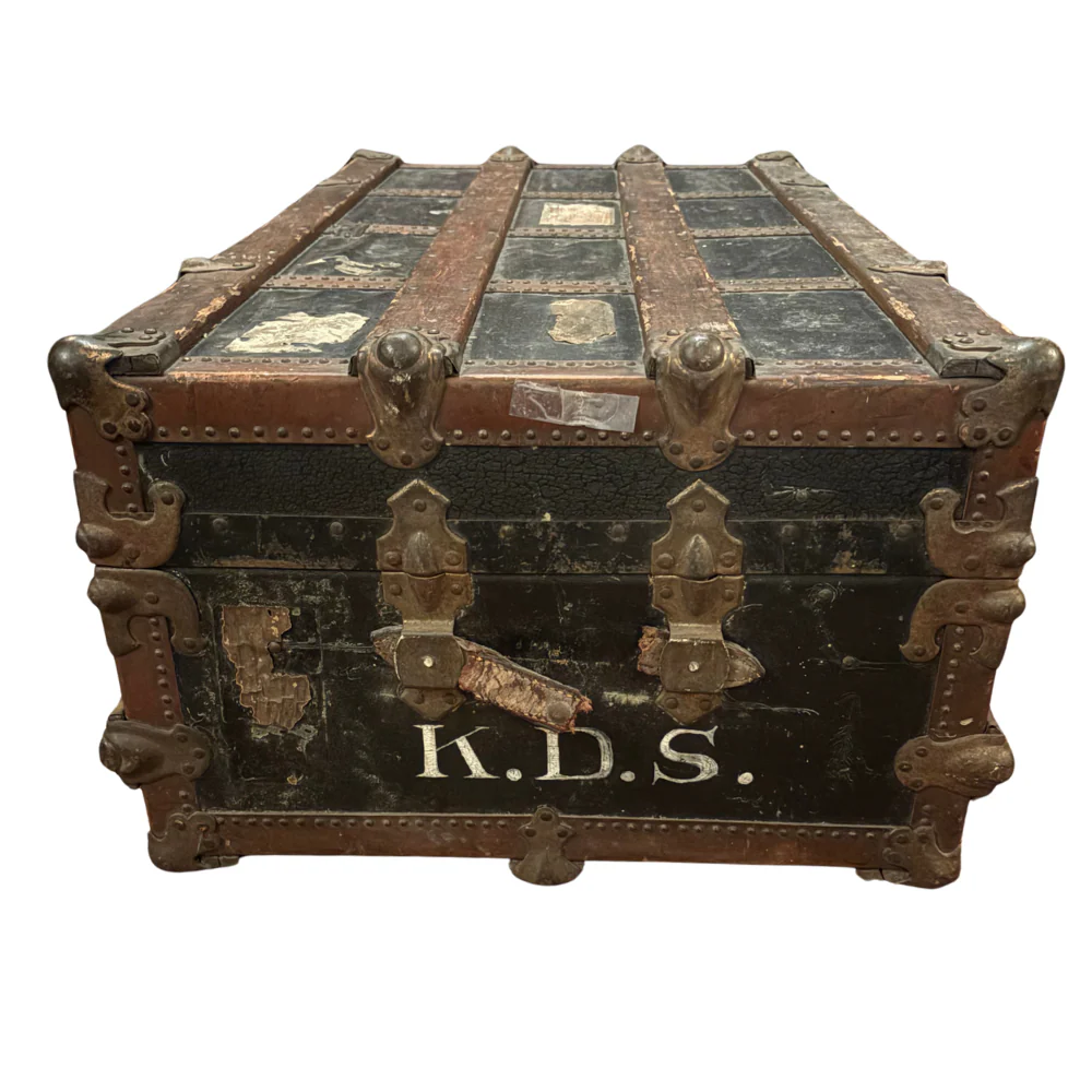 Antique Steamer Trunk - Image 4