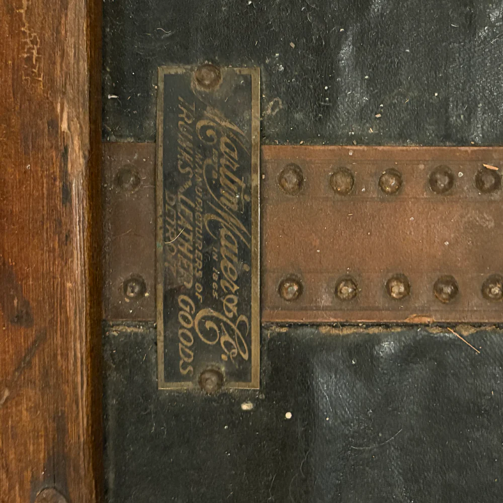 Antique Steamer Trunk - Image 8